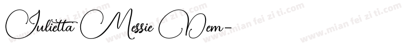 Julietta Messie Dem字体转换
